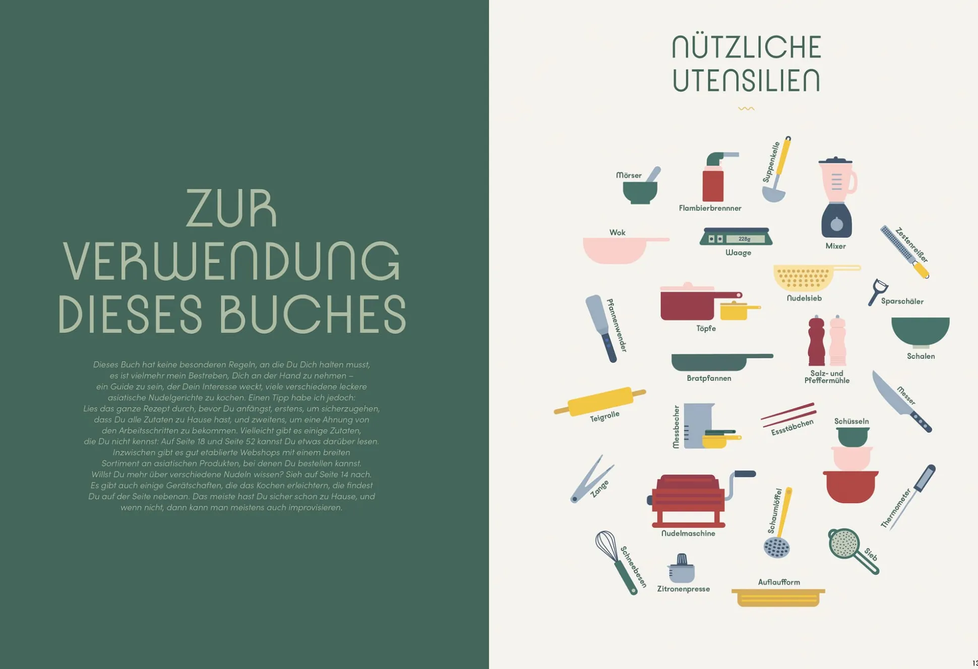 Asiatische Nudelküche