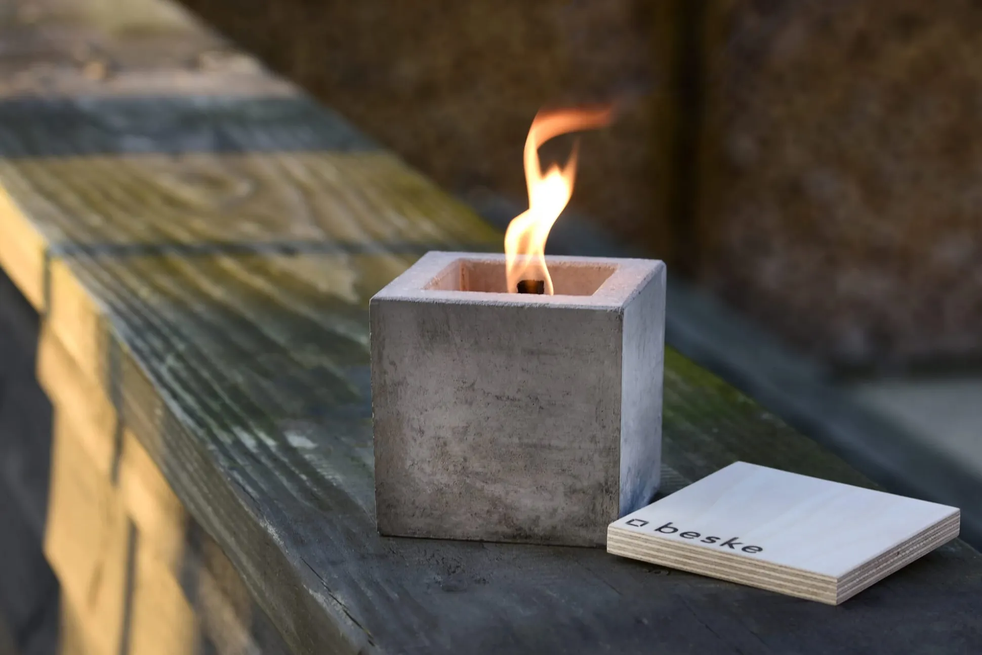 Betonfeuer Würfel