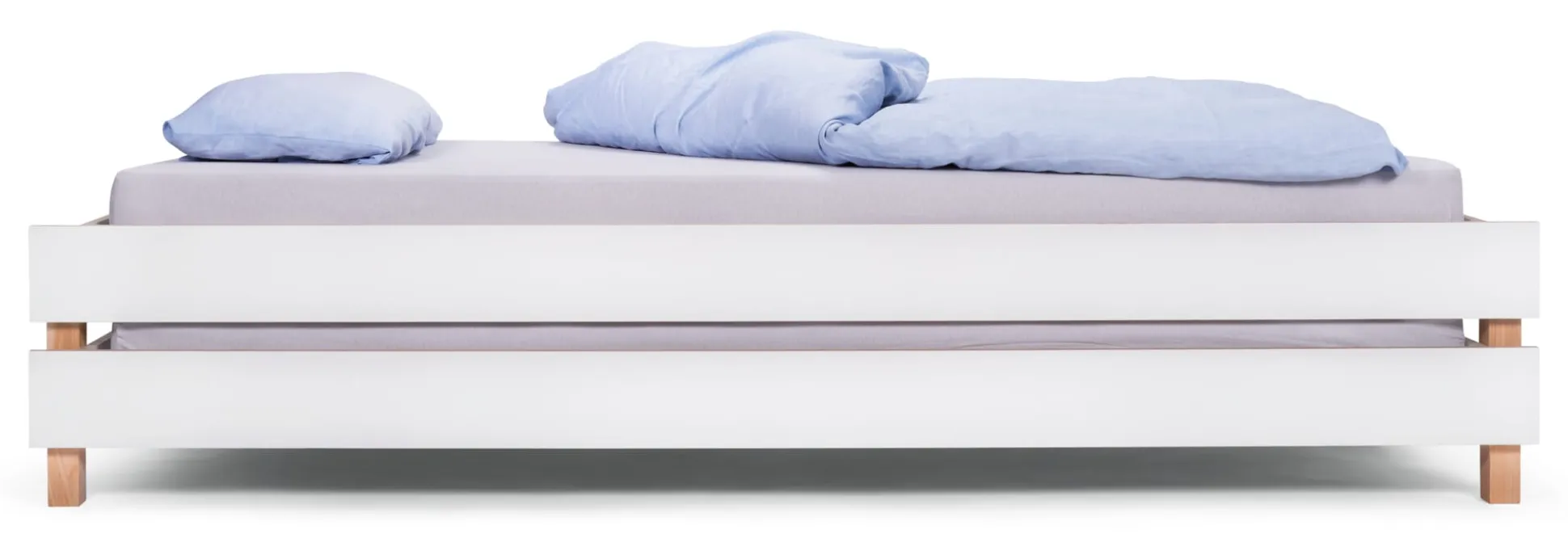 Bett Stiege, Stapelbar