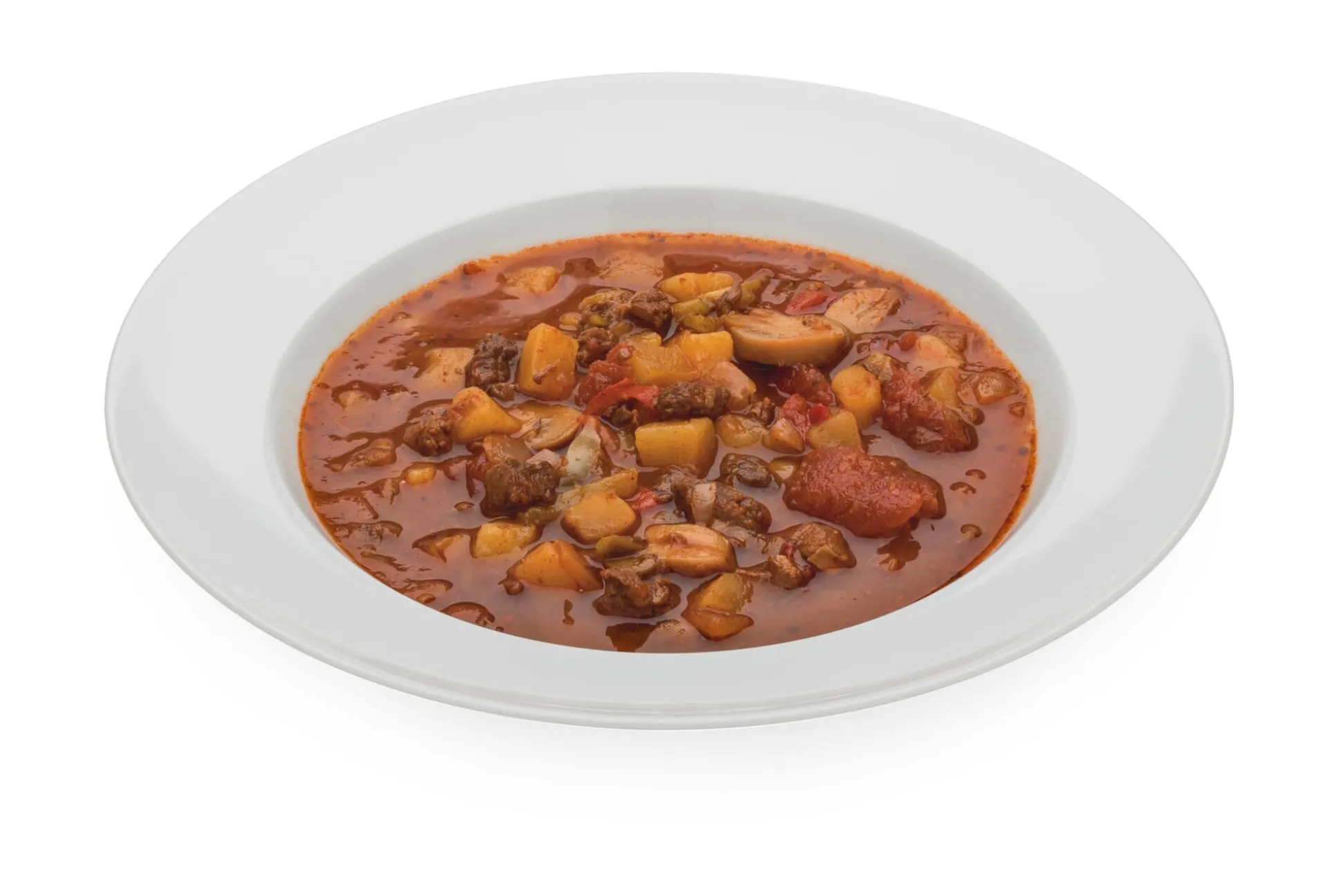 Bio-Gulaschsuppe mit Fleisch vom Angus-Weiderind