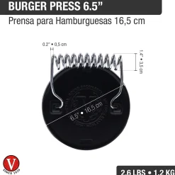 Brat- und Grillgut-Presse Gusseisen