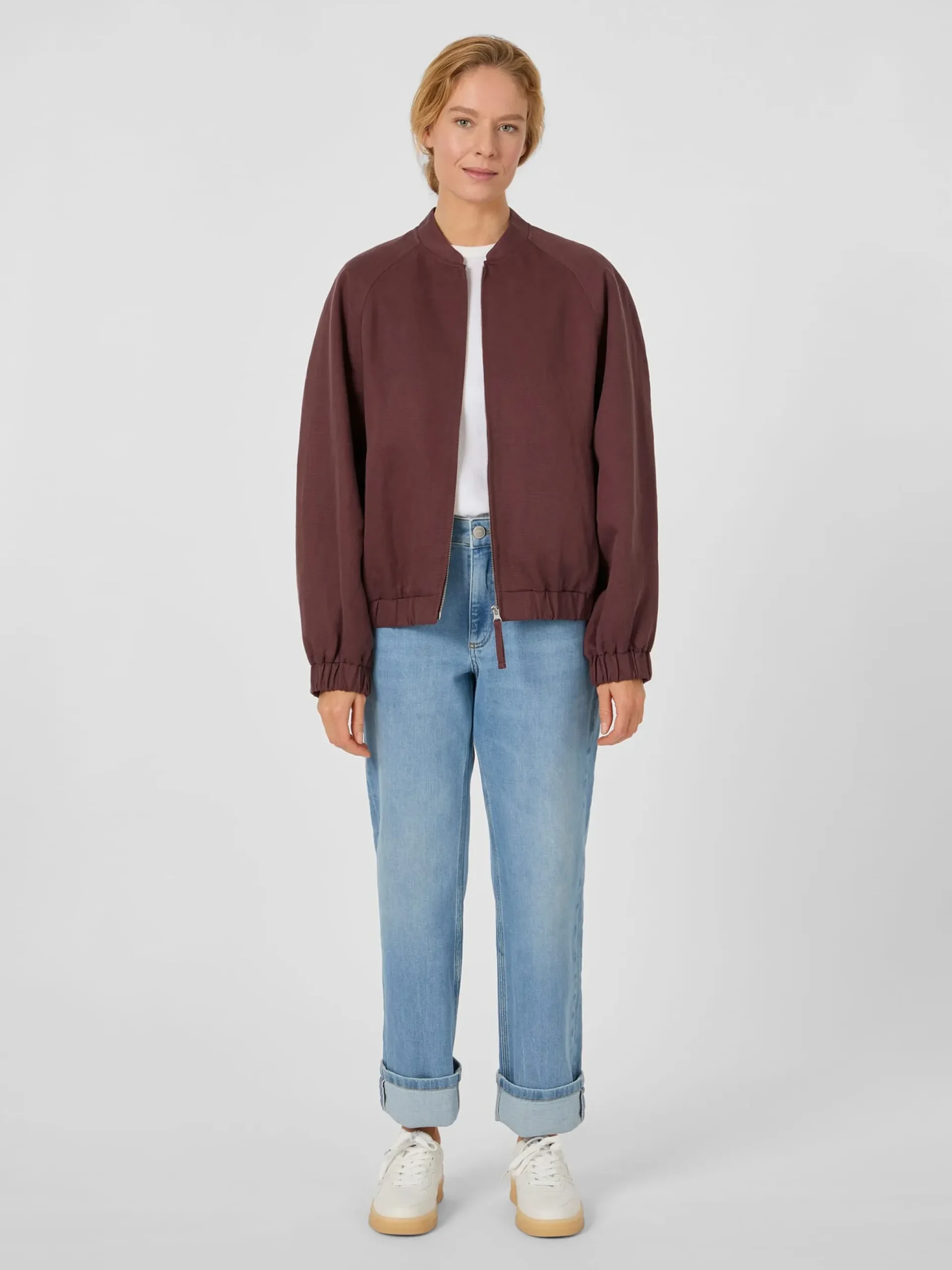 Damenblouson Lyocell-Leinen
