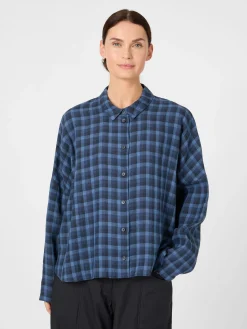 Damenbluse kariert