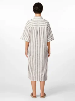 Damen-Blusenkleid gestreift
