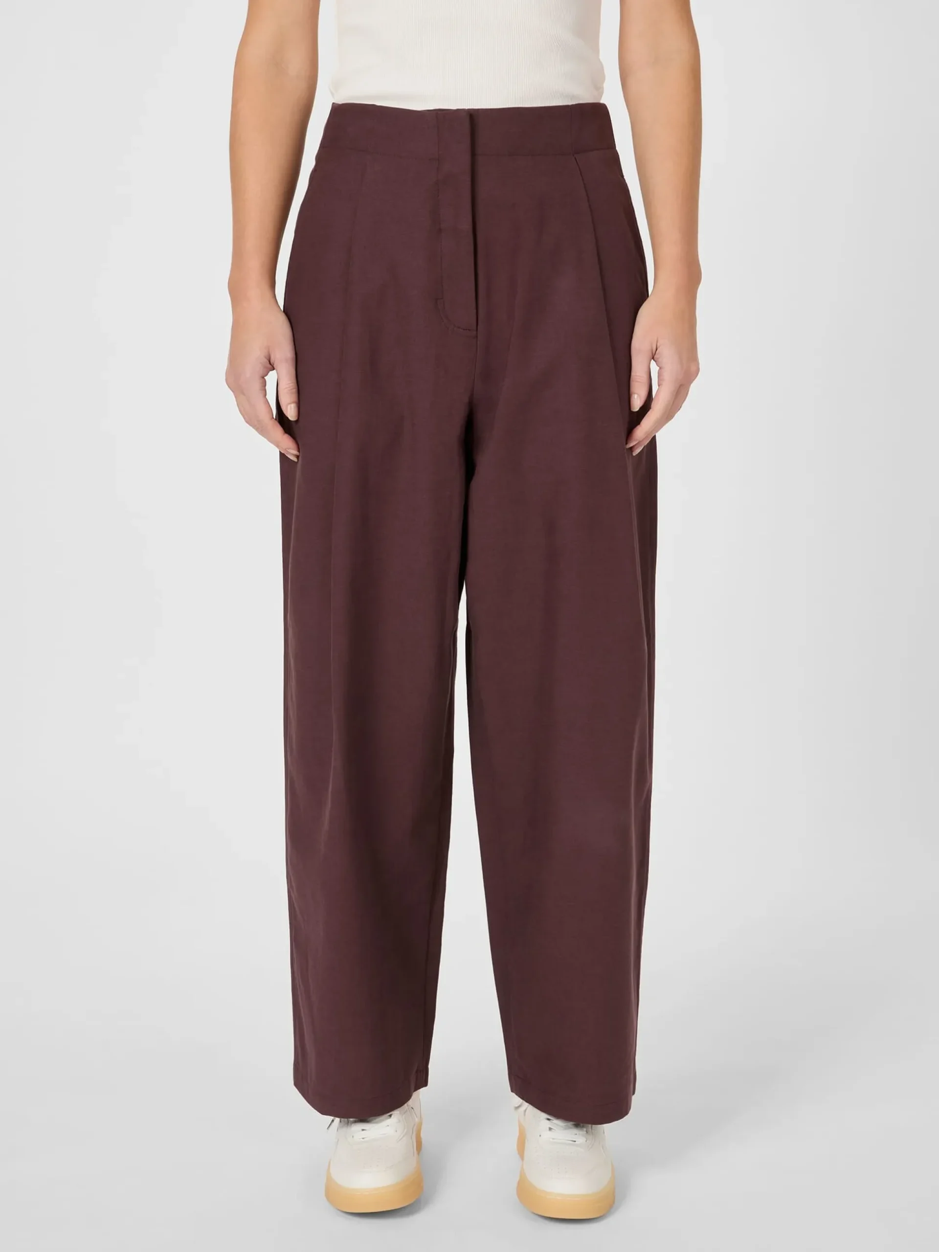 Damen-Bundfaltenhose