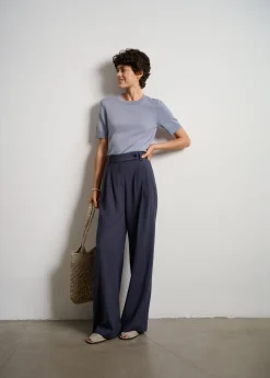 Damen-Bundfaltenhose