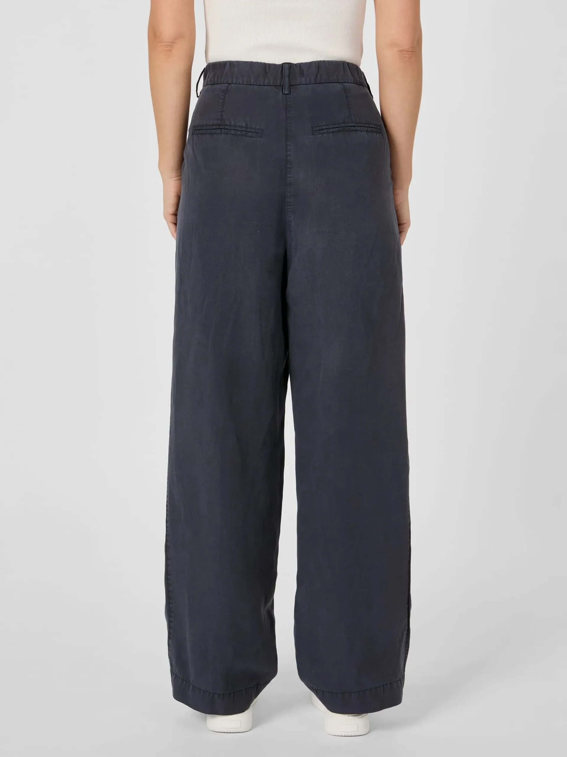 Damen-Bundfaltenhose Lyocell