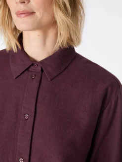 Damen-Flanellbluse