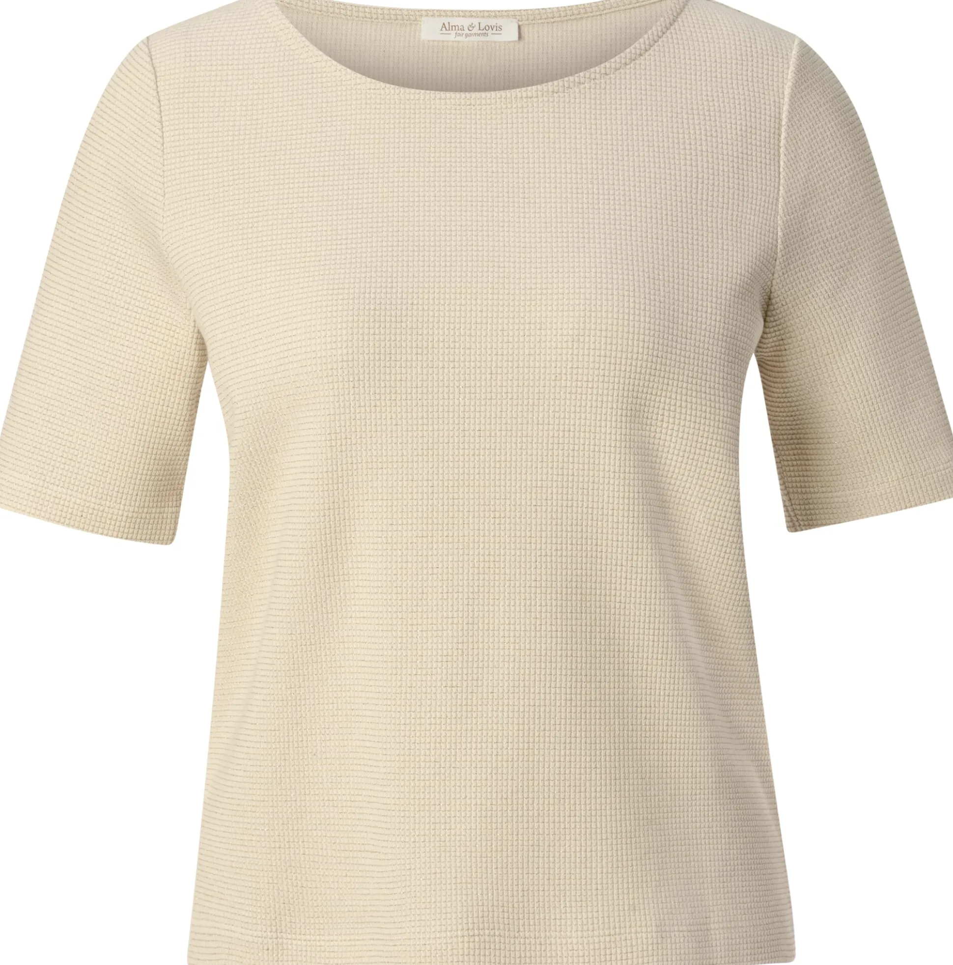 Damen-Glitzershirt Kurzarm