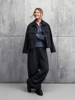 Damen-Hemdjacke Wolle