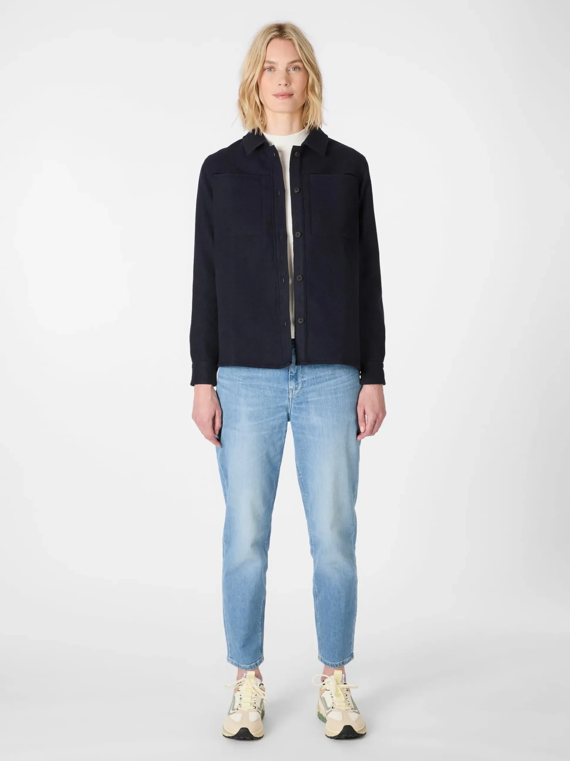 Damen-Hemdjacke Wolle