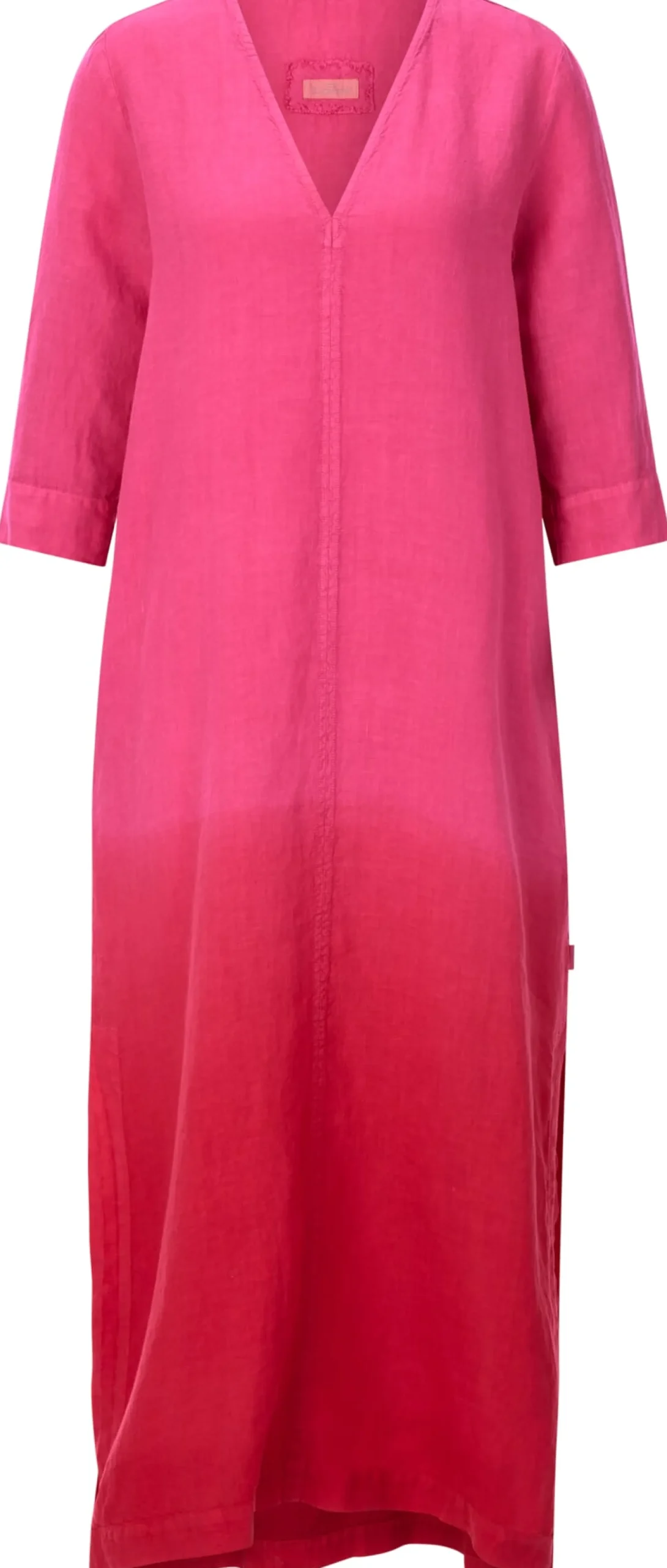 Damenkleid Leinen Batik