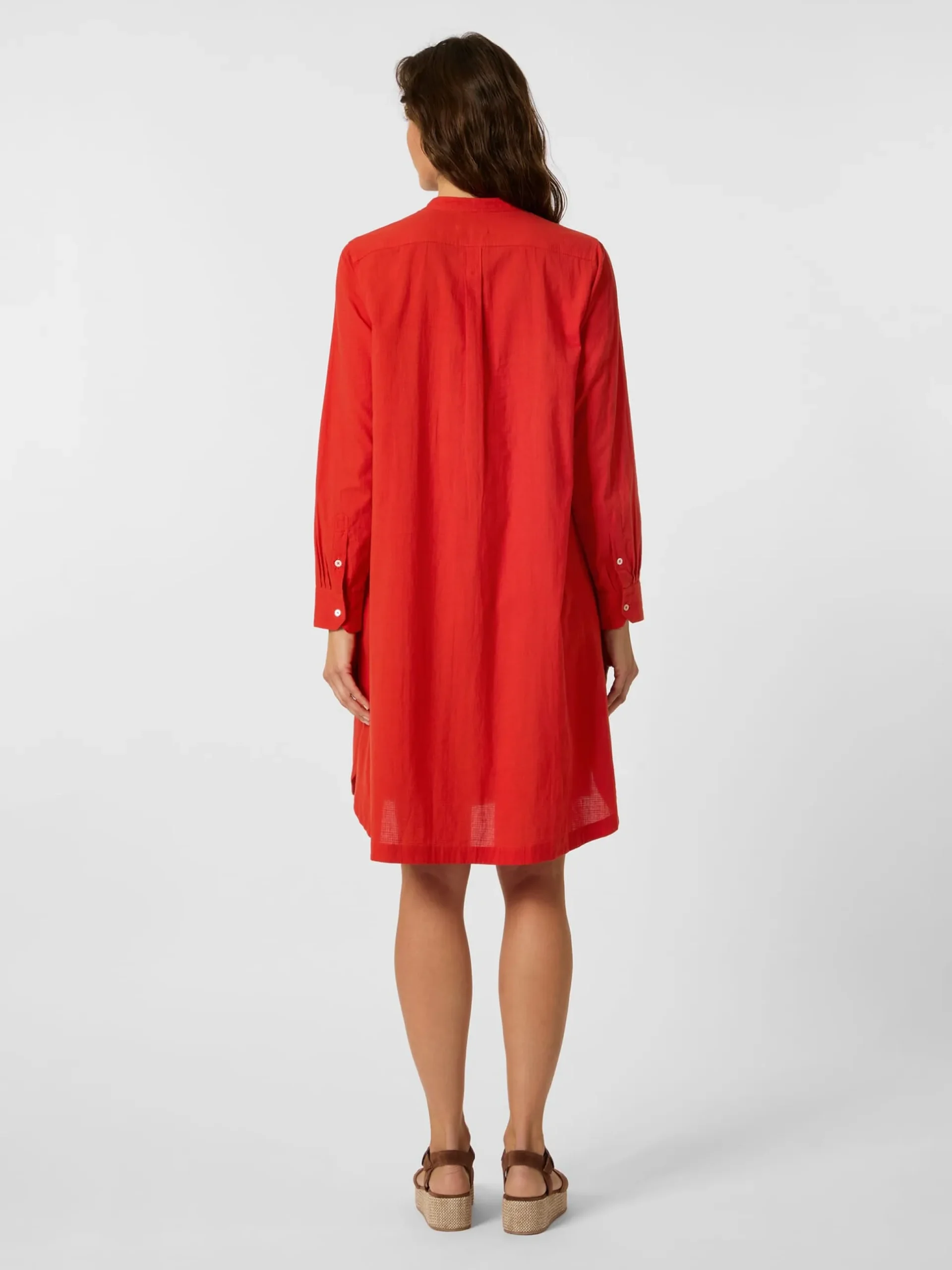 Damen-Midikleid Knopfleiste