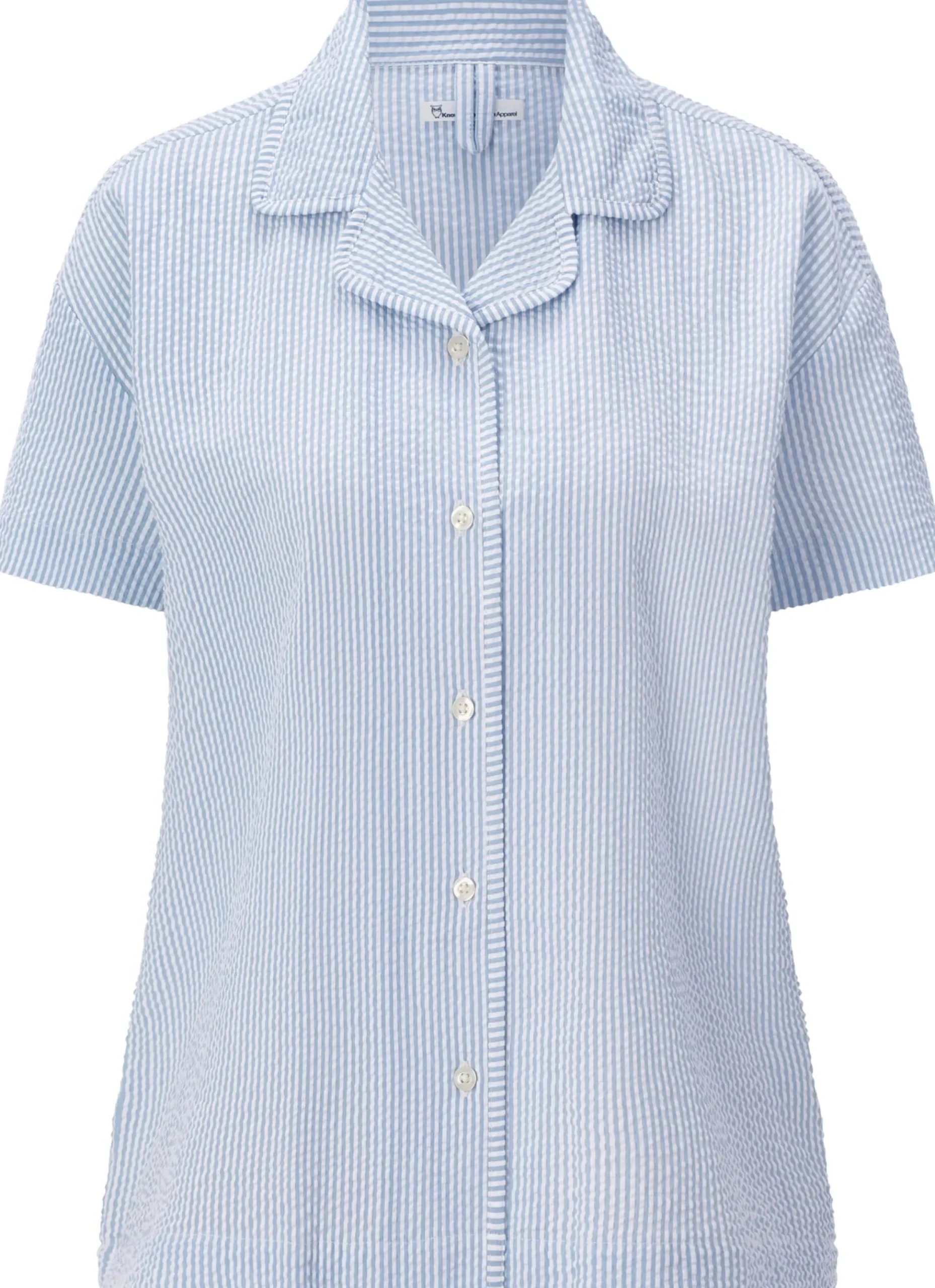 Damen-Pyjamashirt Seersucker