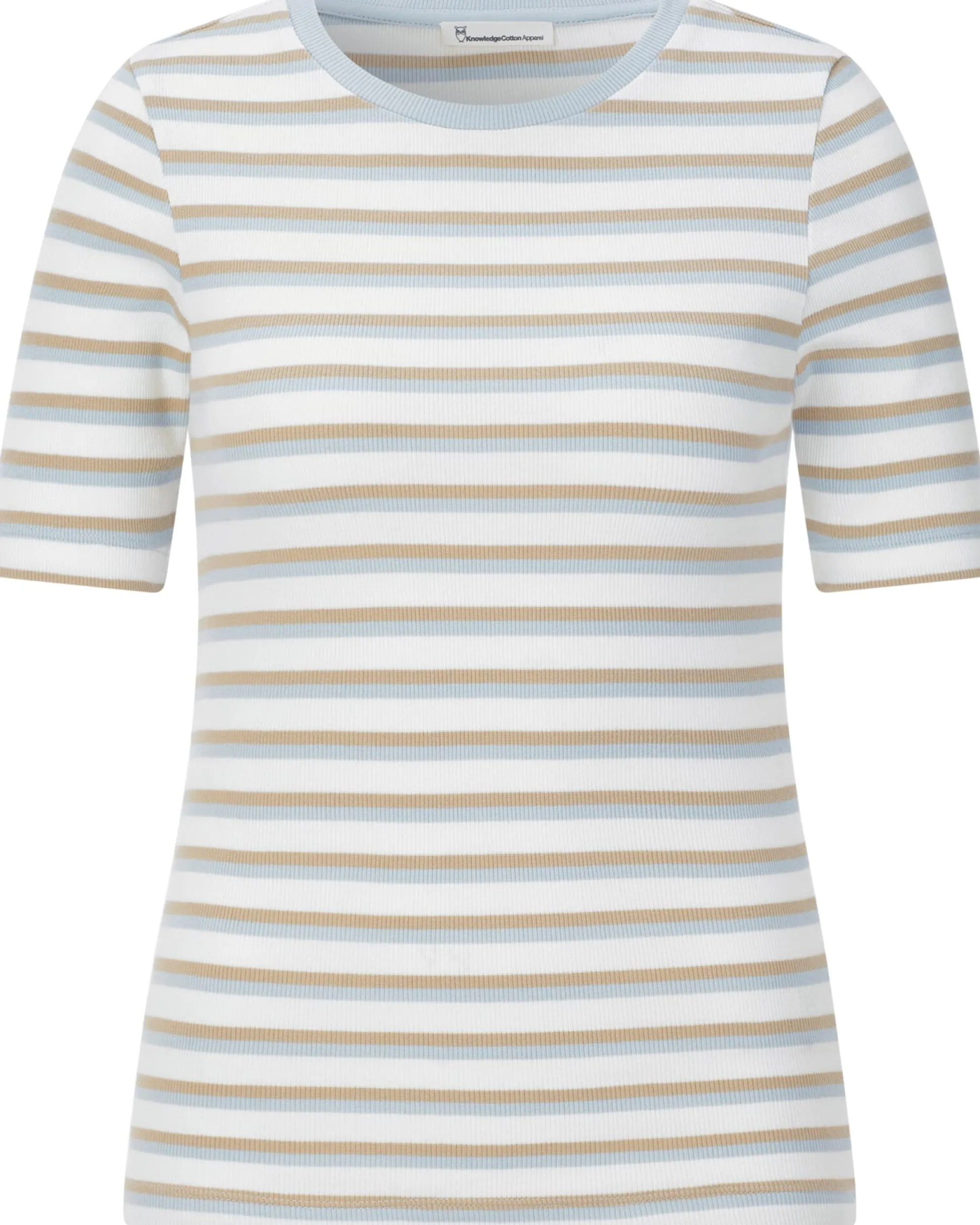 Damen-Rippenshirt gestreift