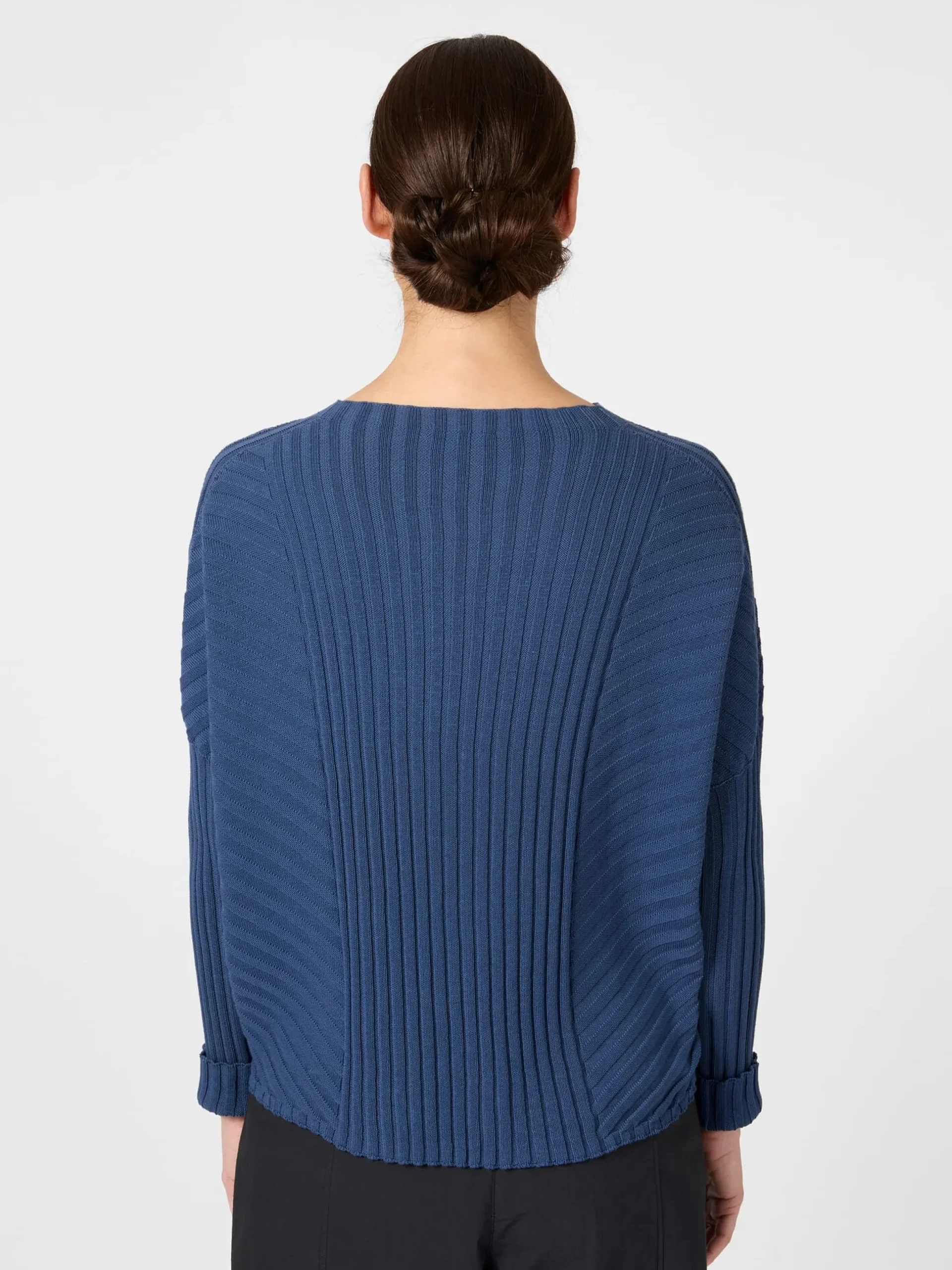 Damen-Strickpullover gerippt