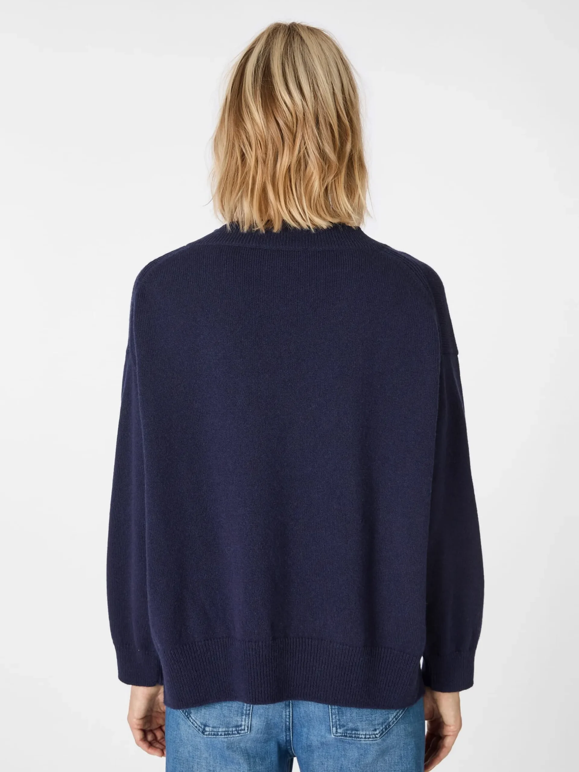 Damen-Strickpullover V-Ausschnitt