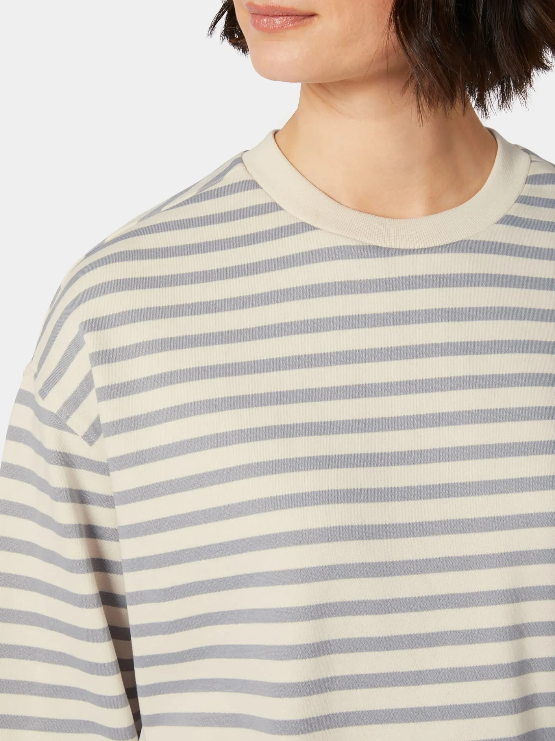Damen-Sweatshirt gestreift