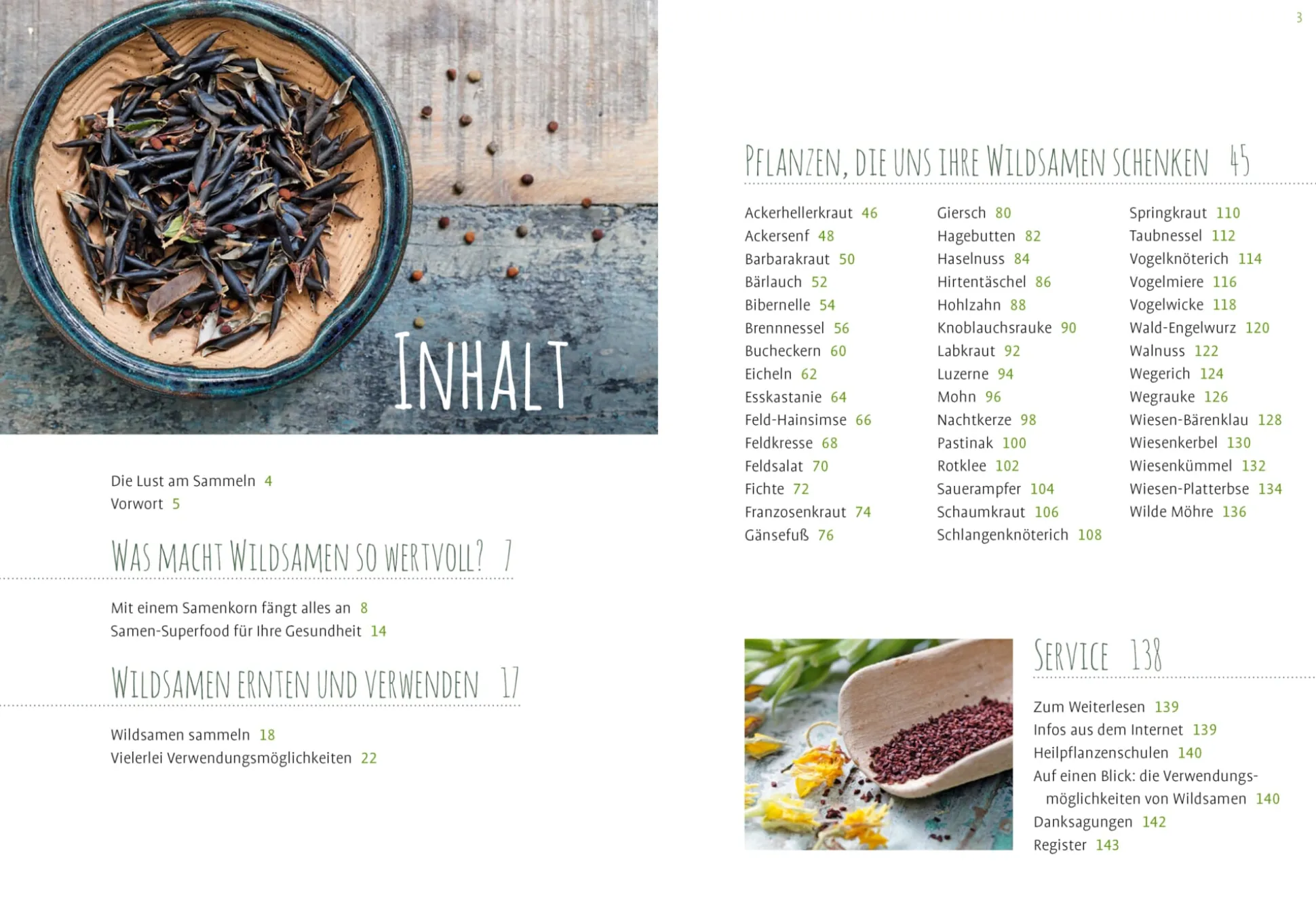 Essbare Wildsamen