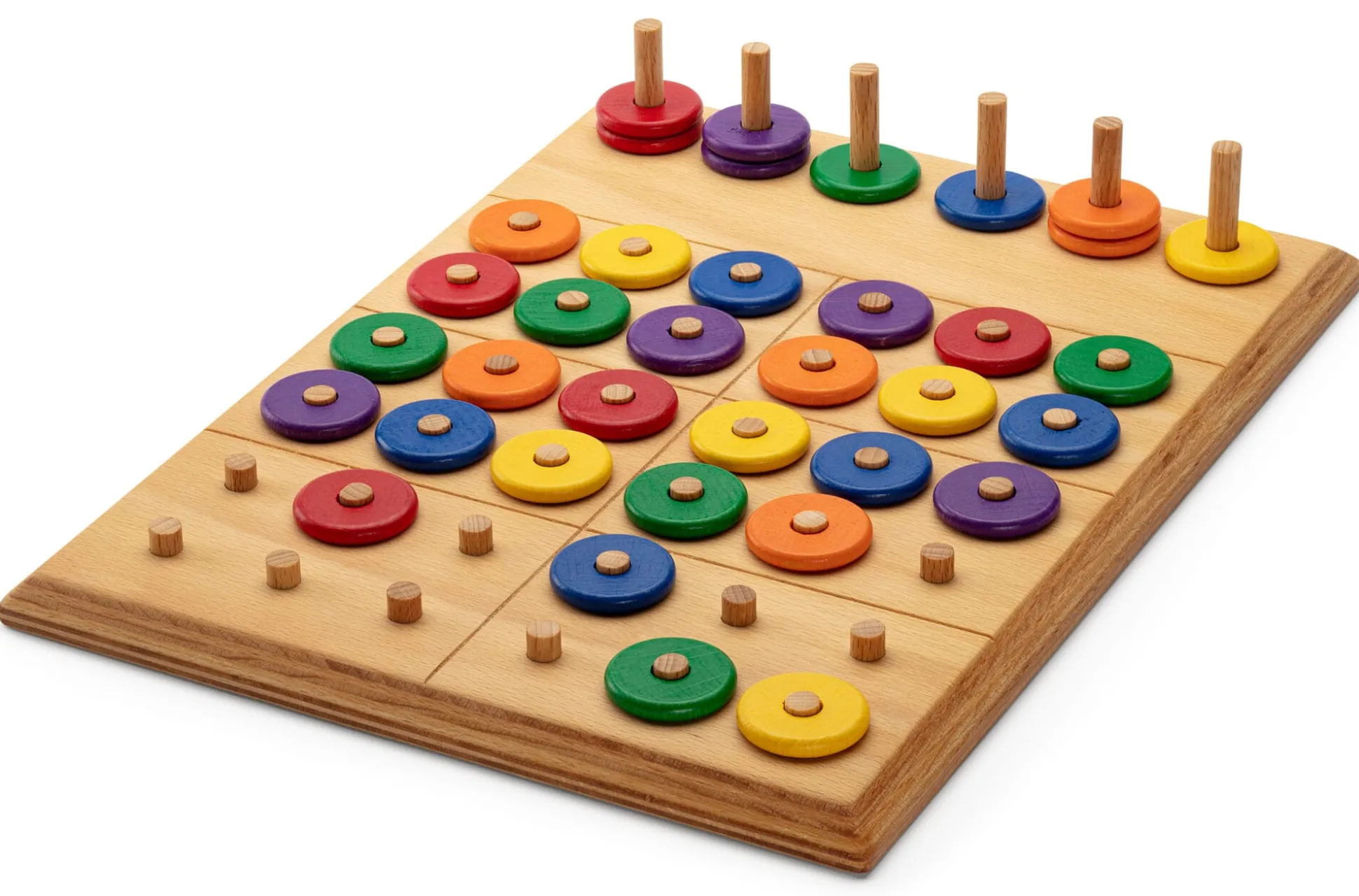 Farben-Sudoku Buchenholz