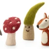 Fingerpuppen Wald Filz