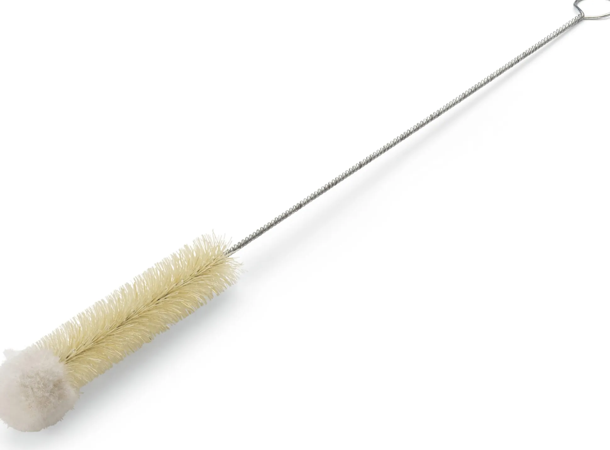 Flaschenbürste mit Wollschopf