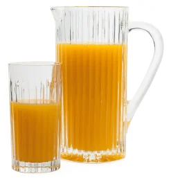 Glaskanne gerippt