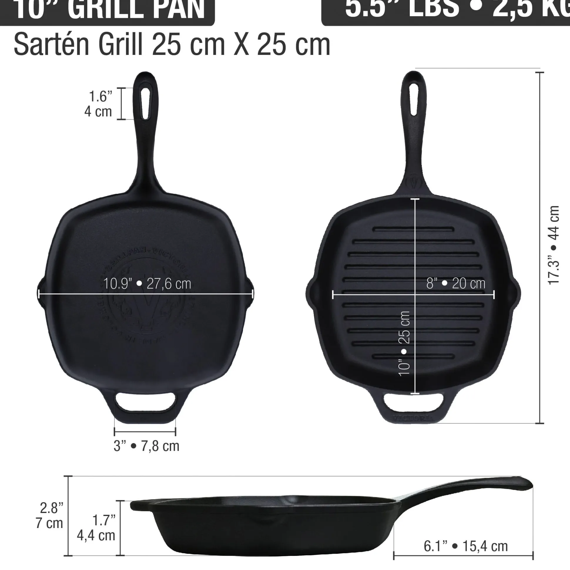 Grillpfanne Gusseisen