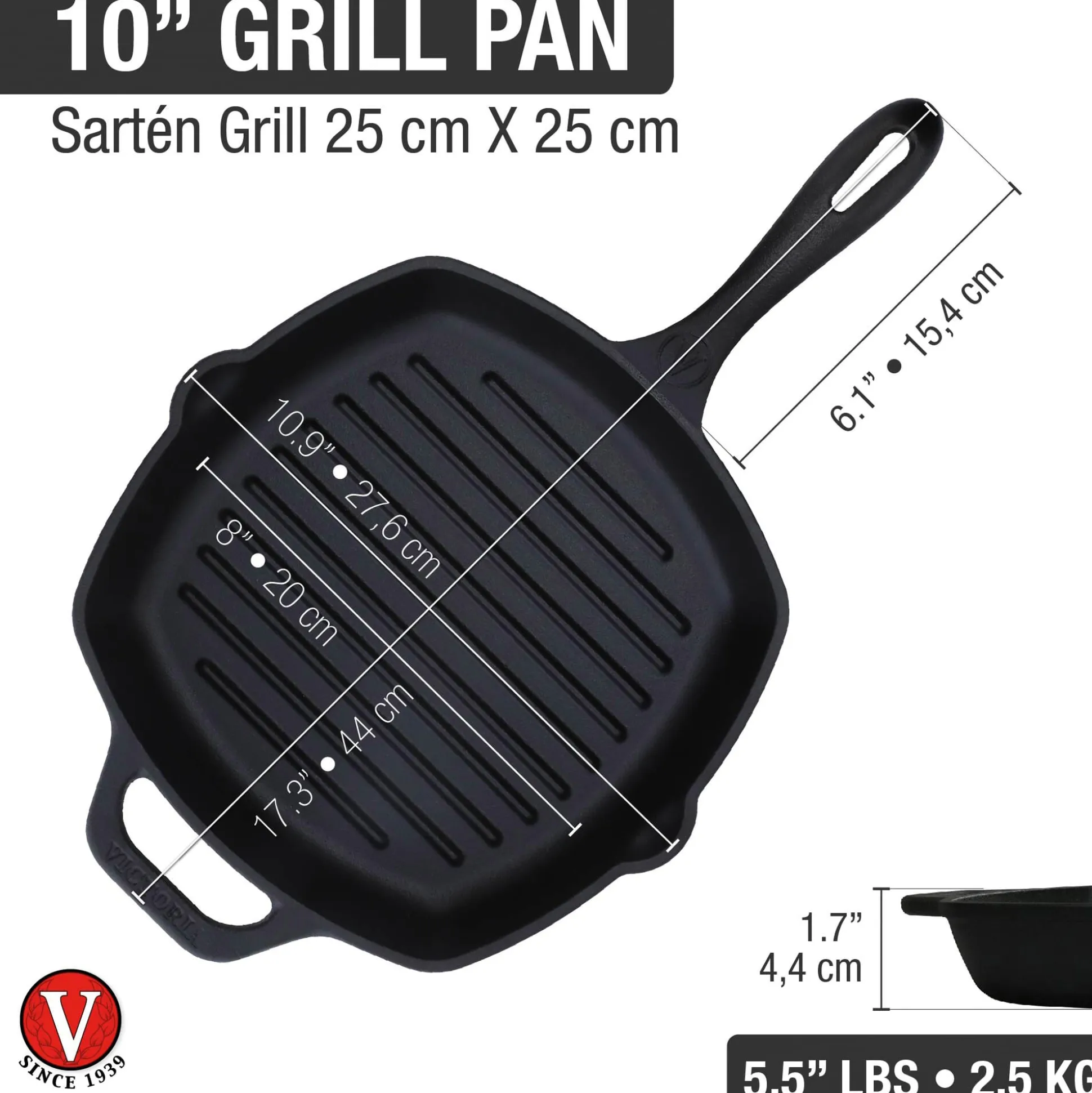 Grillpfanne Gusseisen