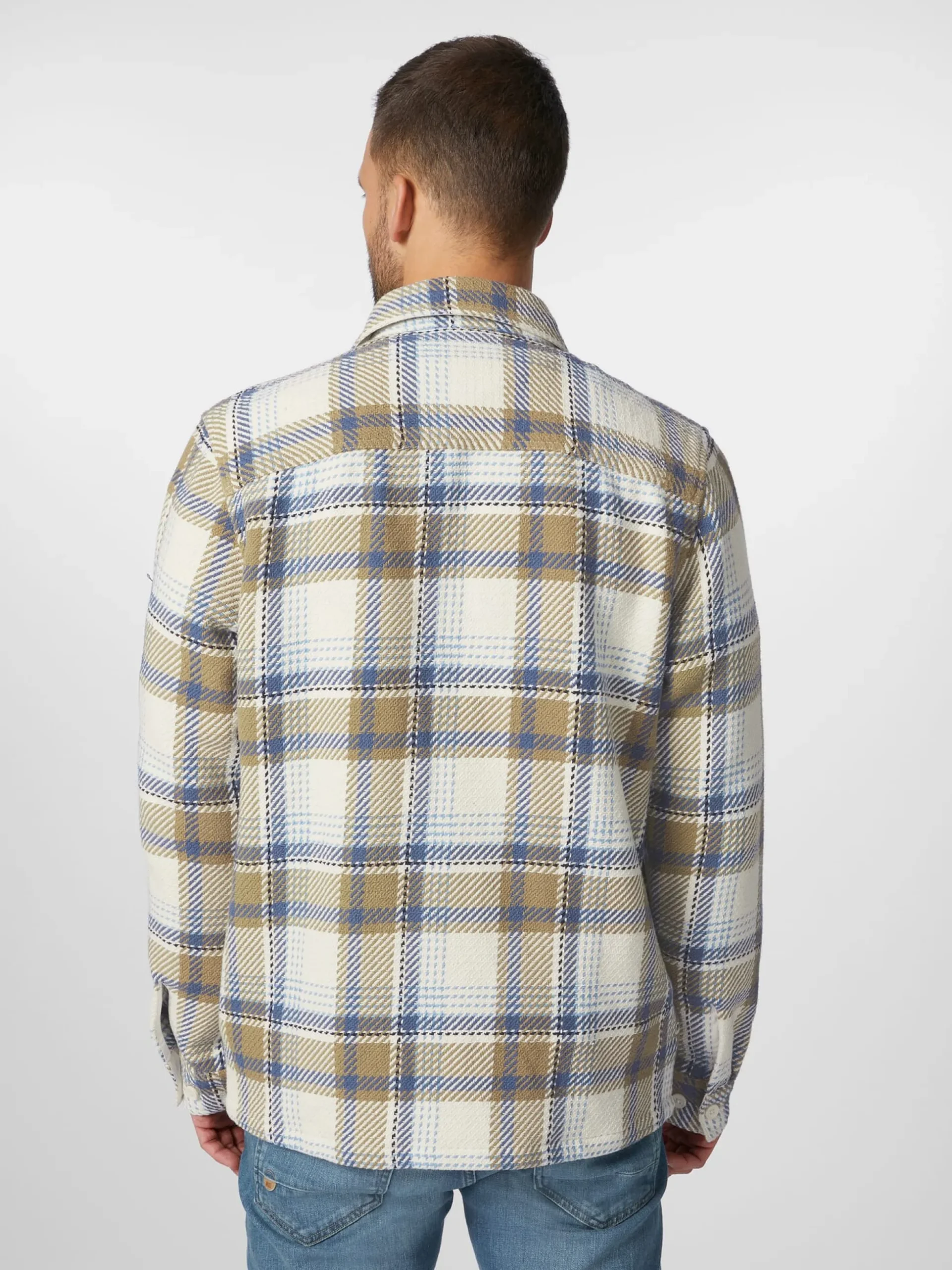 Herren-Hemdjacke kariert