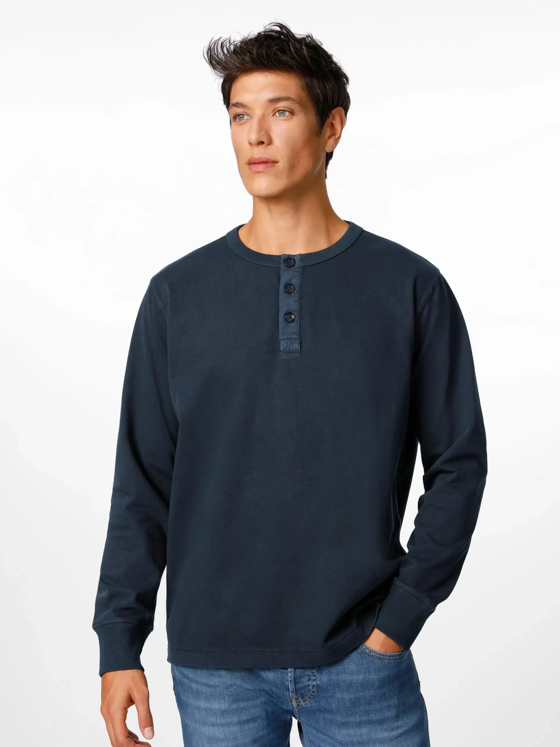 Herren-Henley-Shirt