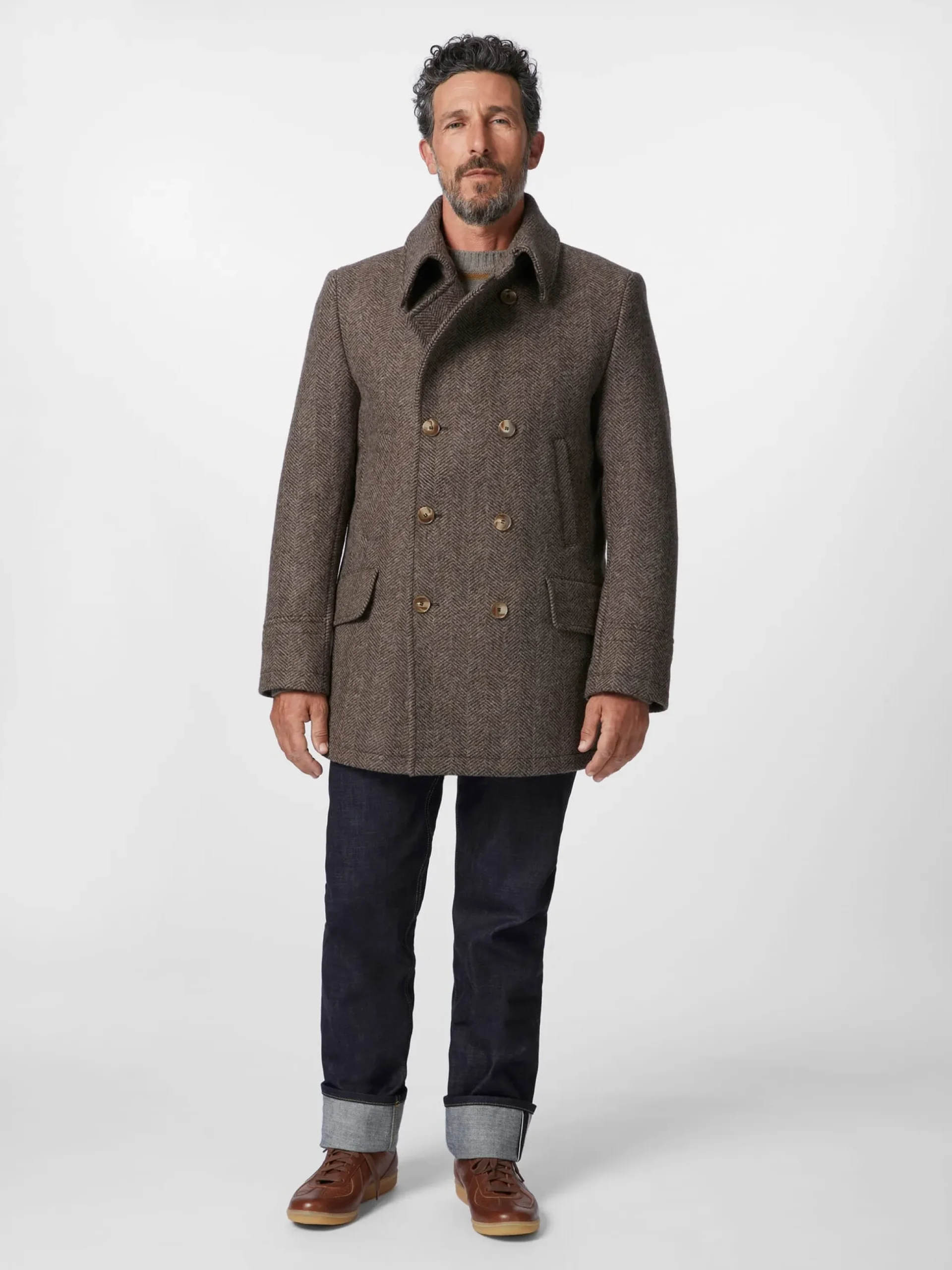 Herrenjacke Doppelreiher