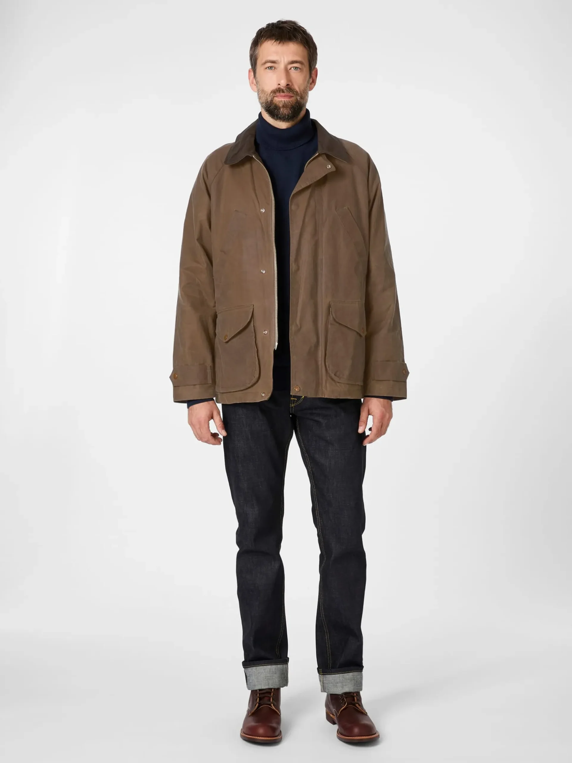 Herrenjacke gewachst