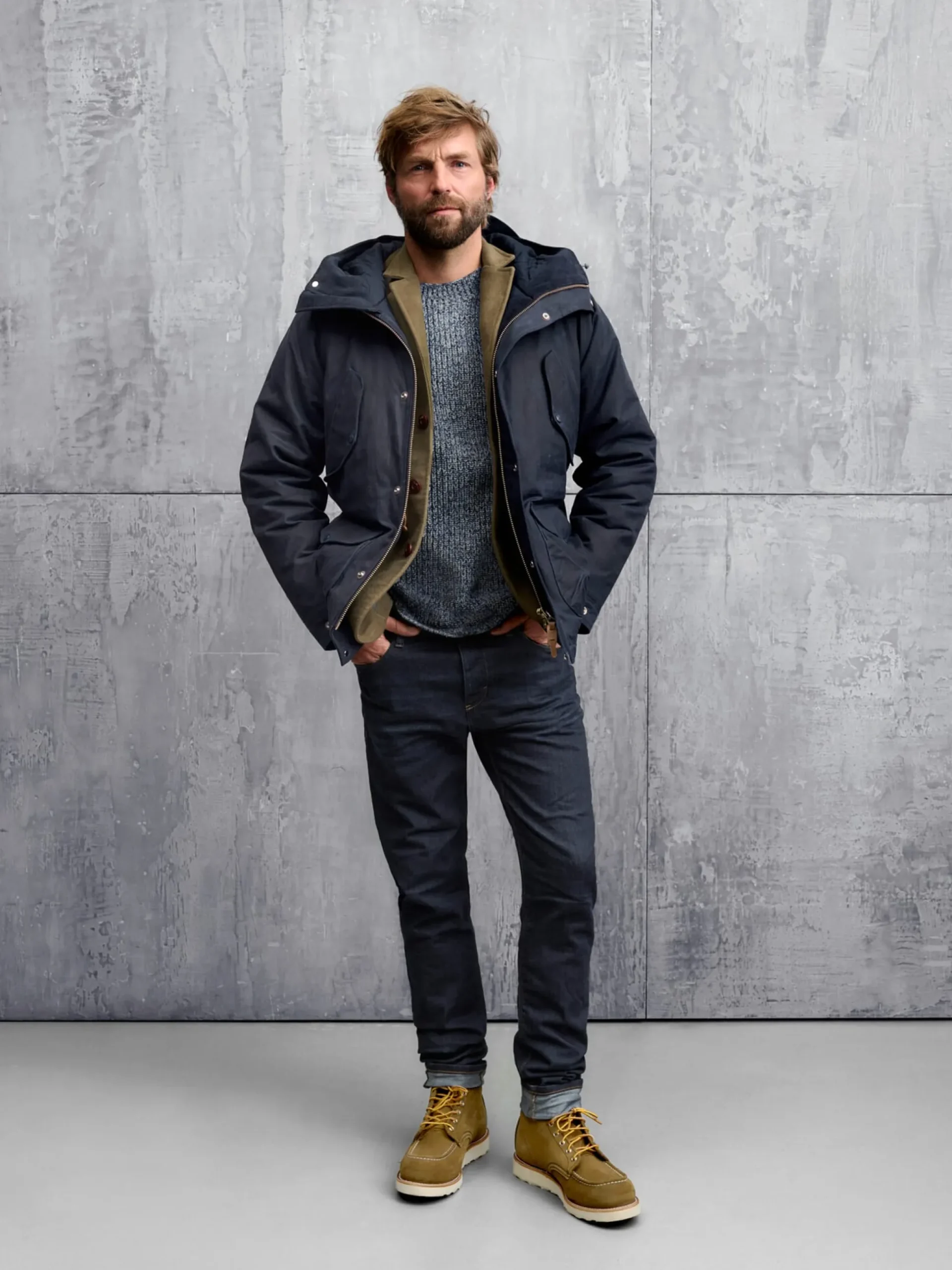 Herrenjacke wattiert