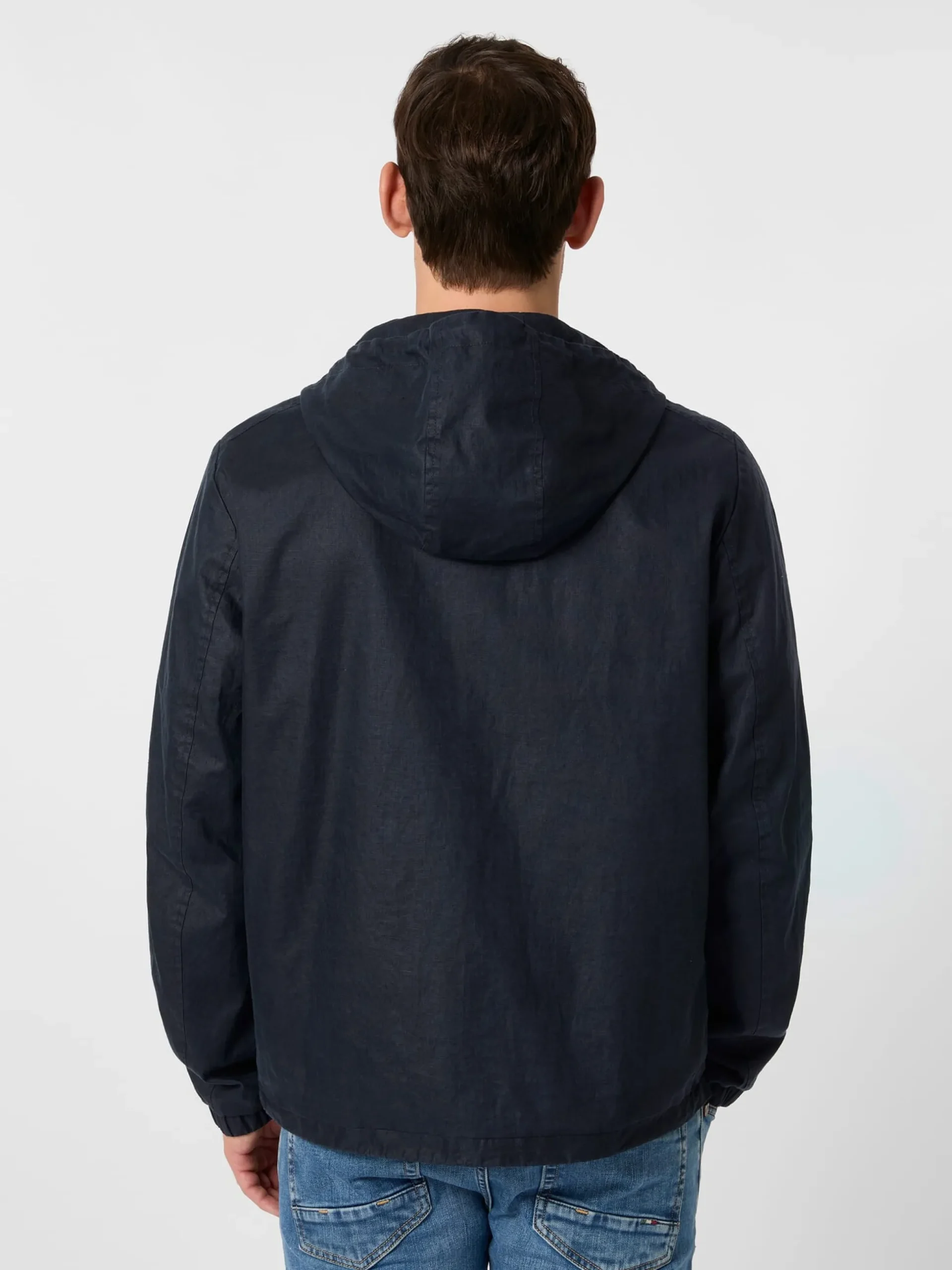 Herren-Kapuzenjacke Leinen