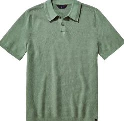 Herren-Poloshirt gestrickt