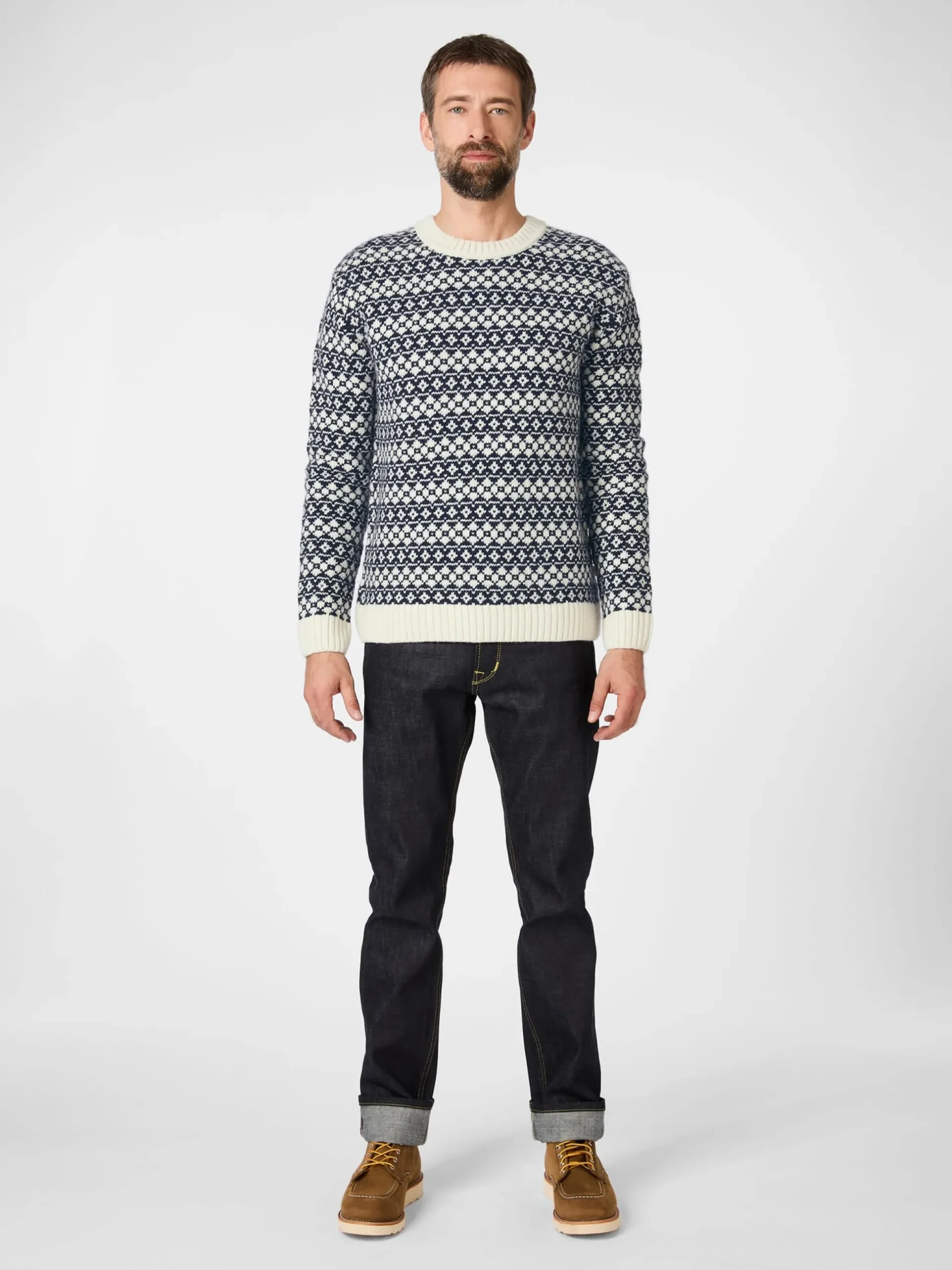 Herrenpullover Lammwolle