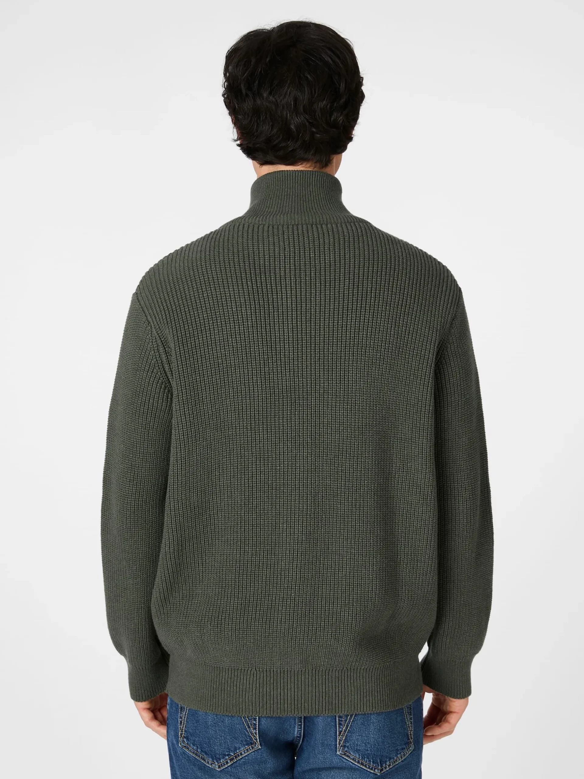 Herren-Strickjacke mit Zip