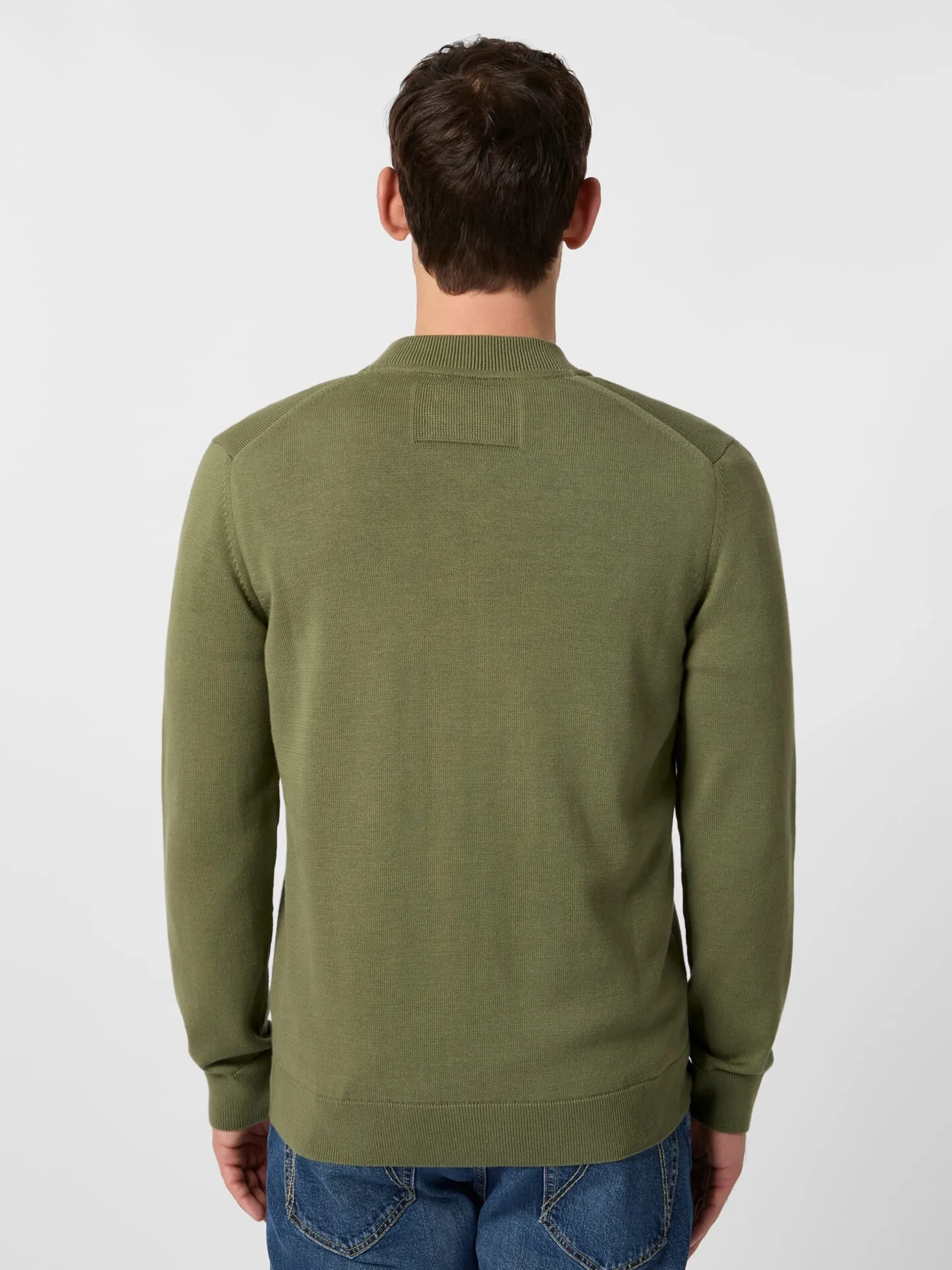 Herren-Strickjacke mit Zip