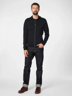 Herren-Strickjacke mit Zip