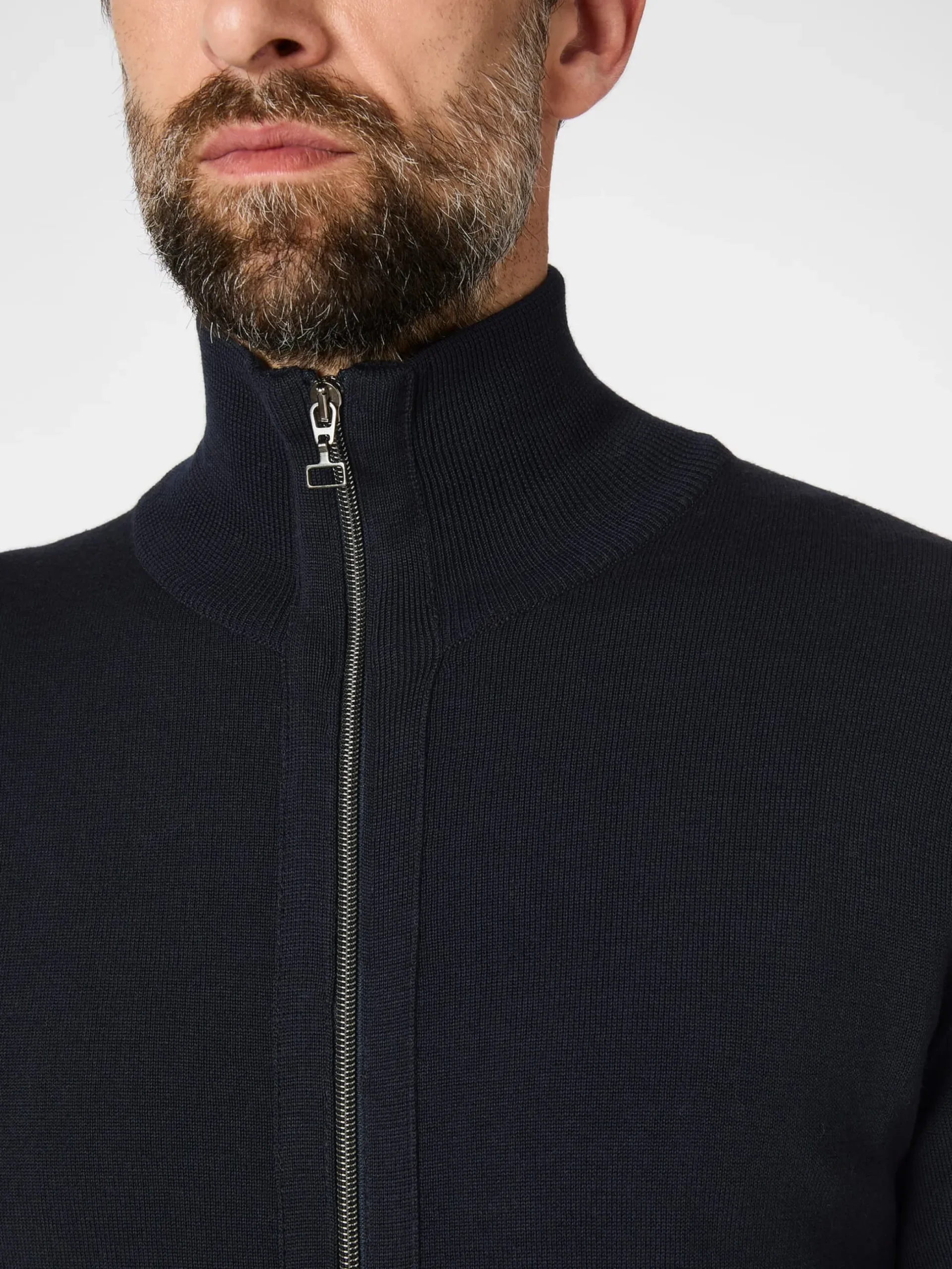 Herren-Strickjacke mit Zip
