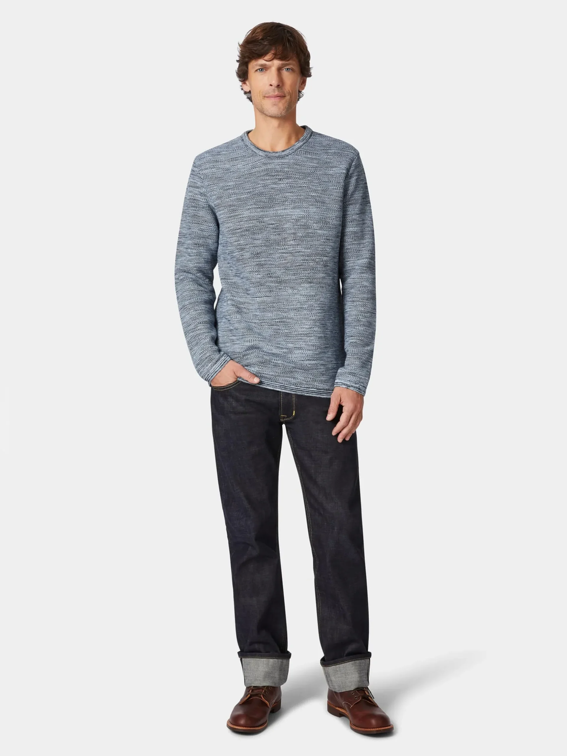 Herren-Strickpullover Baumwolle