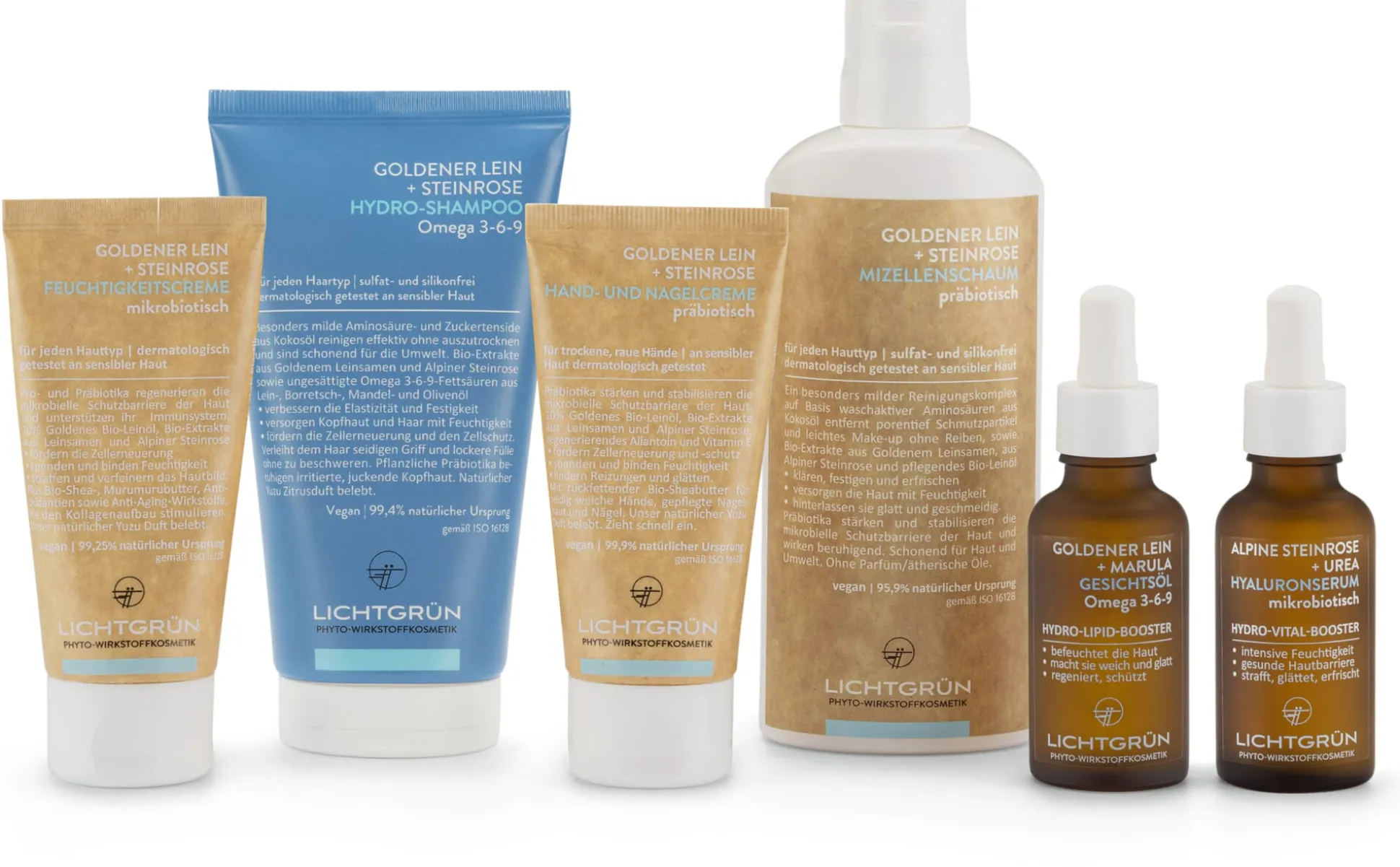 Hydro-Shampoo Goldener Lein und Steinrose