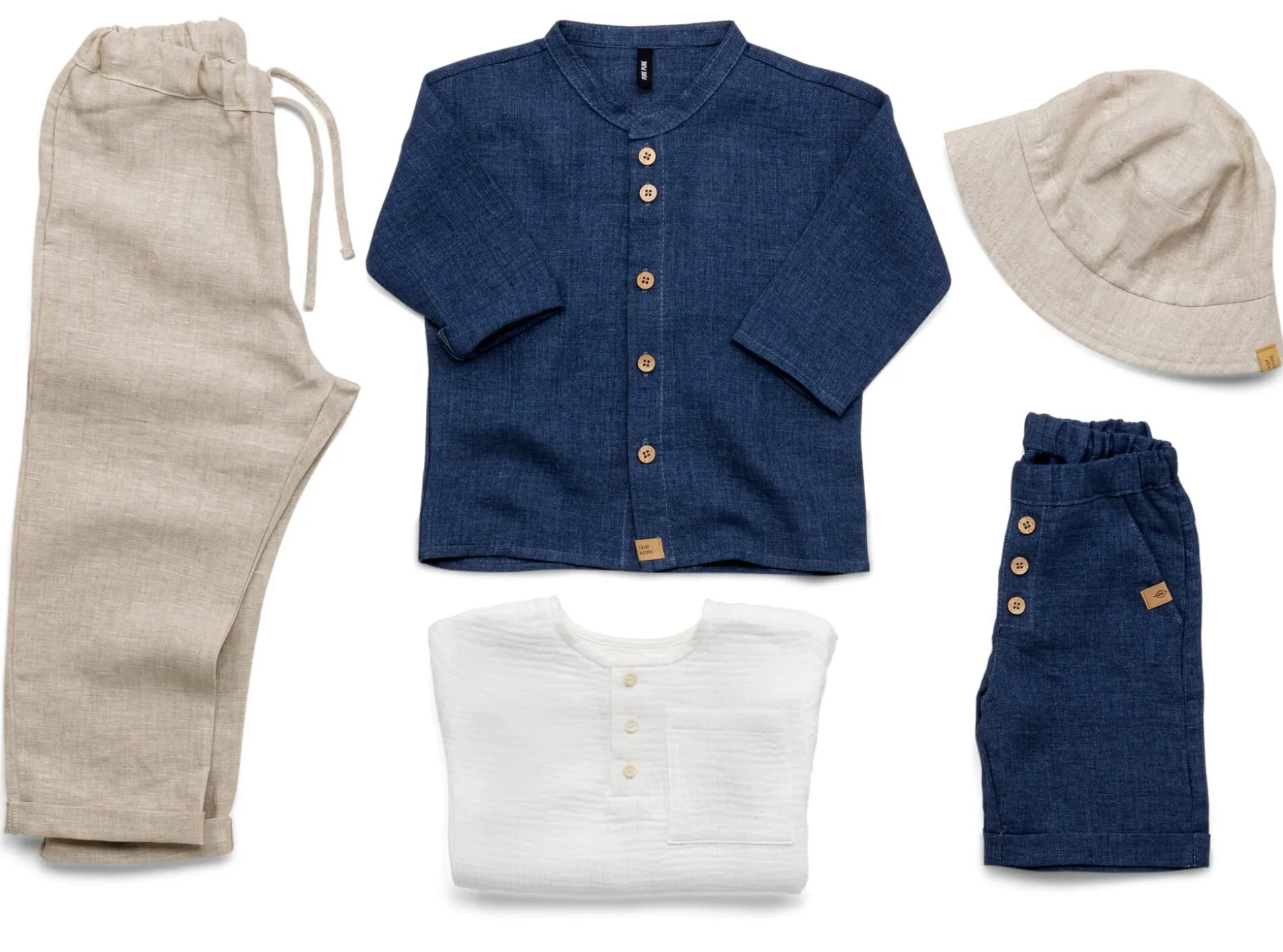Kinder-Shorts Leinen