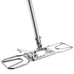 Klapphalter Edelstahl mit Aluminiumstiel