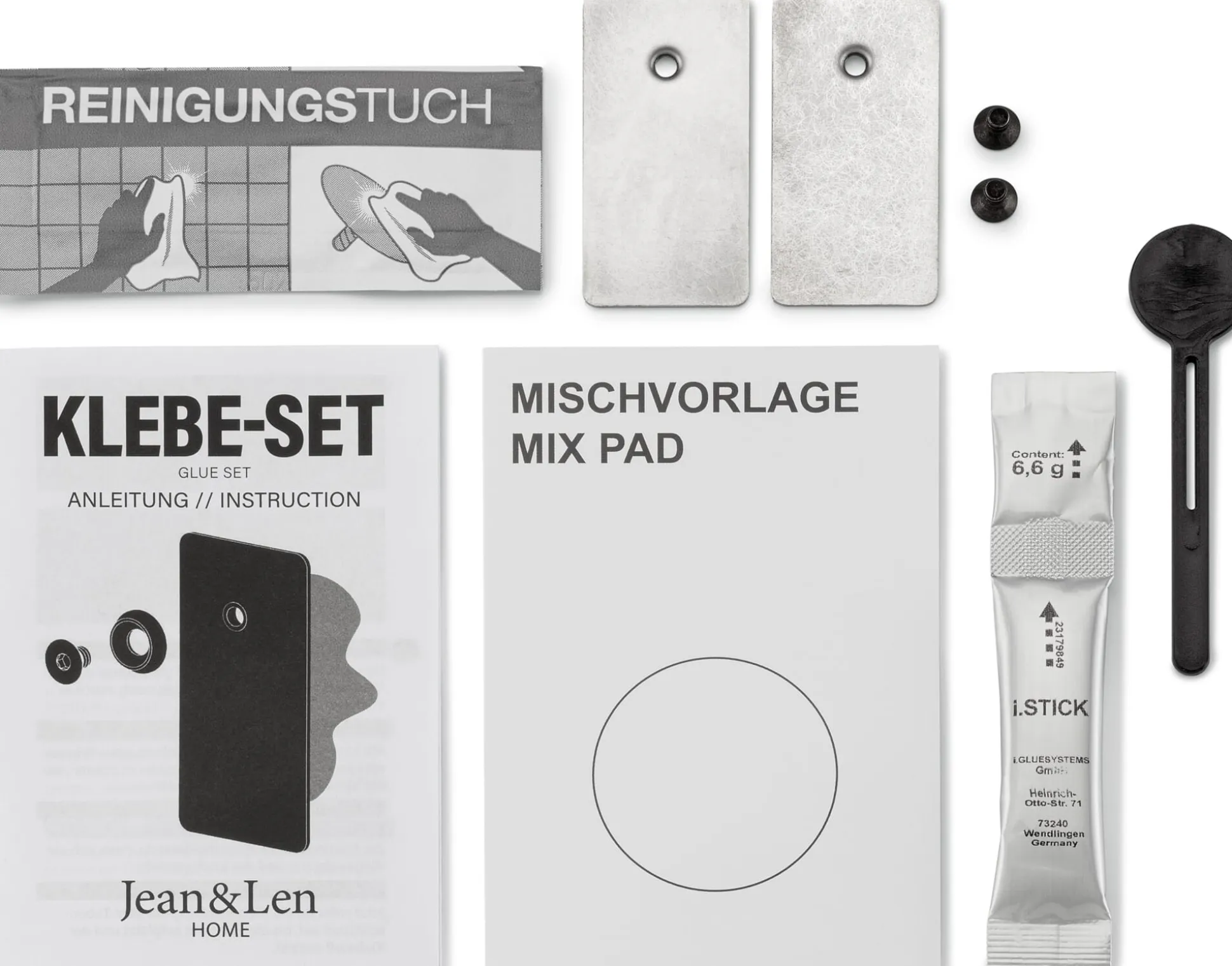 Klebe-Set zu Bad-Serie Len