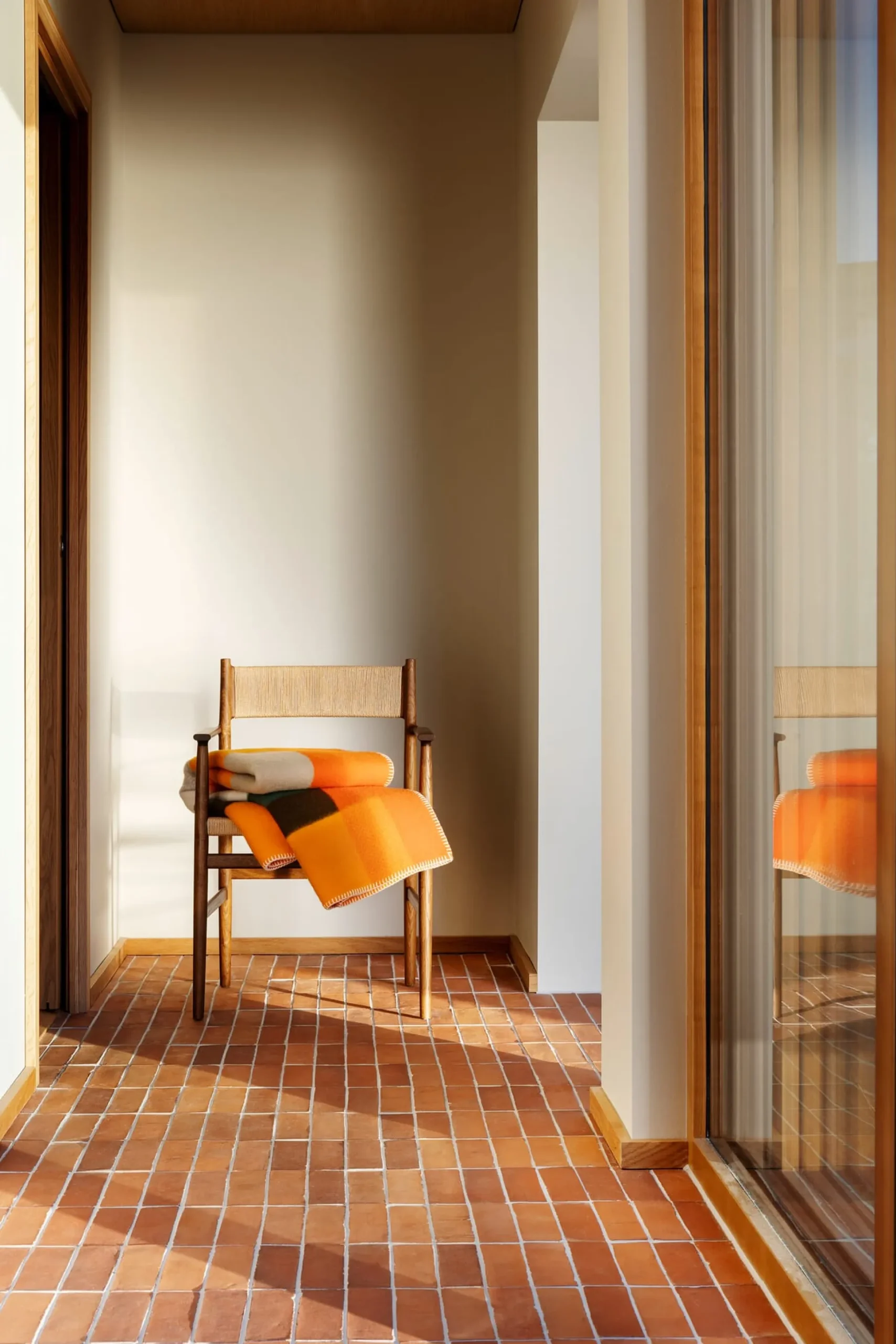 Lammwolldecke Bauhausstil