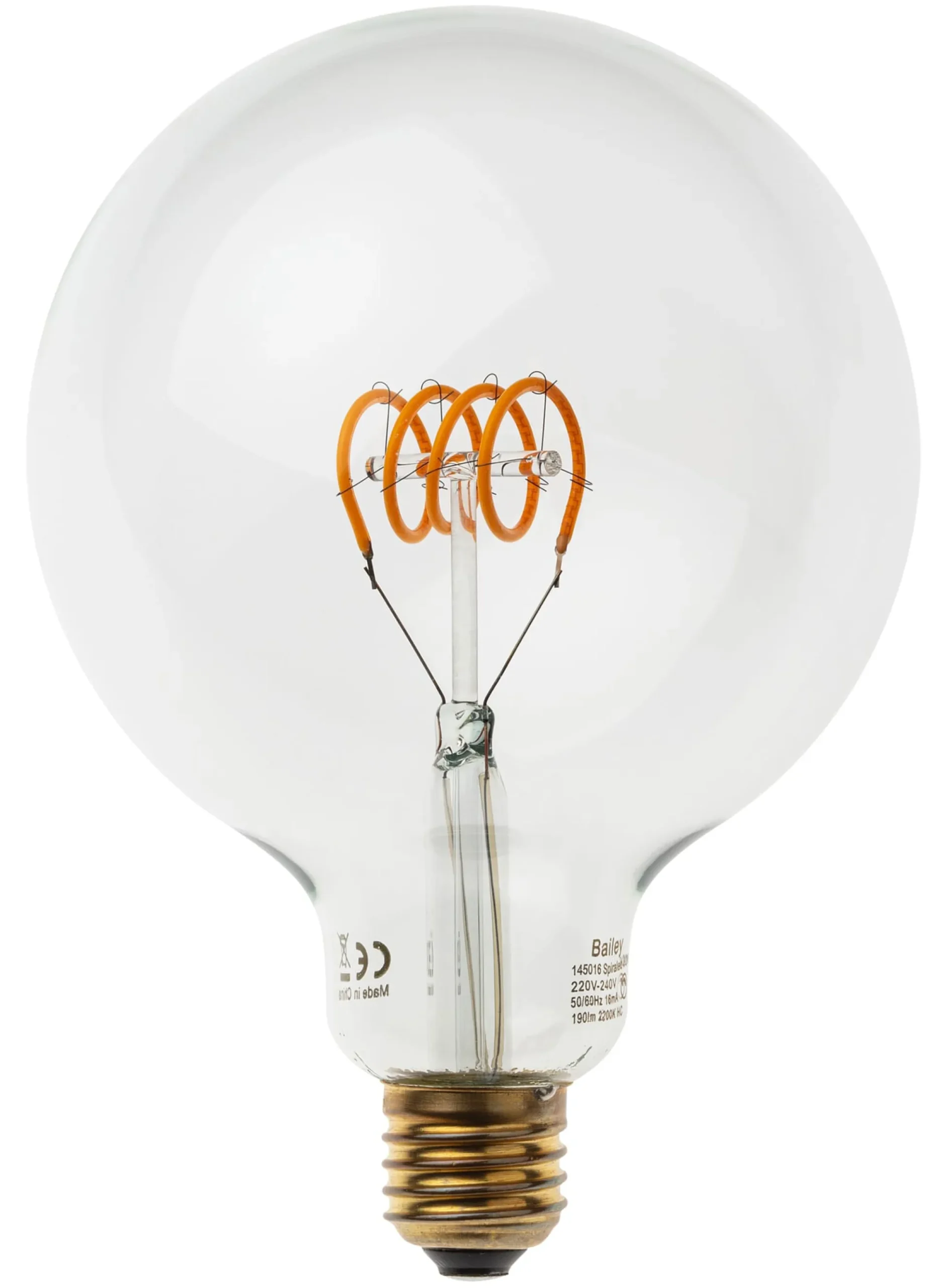 LED-Filamentlampe Spiralfaden