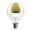 LED-Kopfspiegellampe Globe, Messing