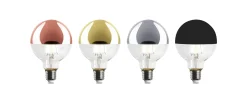 LED-Kopfspiegellampe Globe, Messing